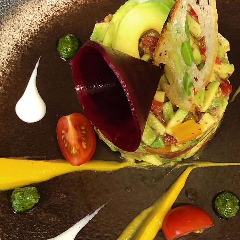 Tartare d'avocat au crabe
